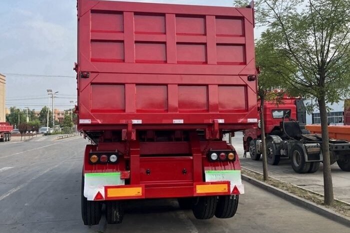 
								3 Axles 50T Rear Tipper Dump Trailer full									