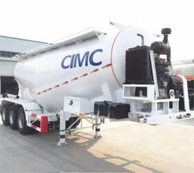  3 Axles Cement Tank Semi Trailer