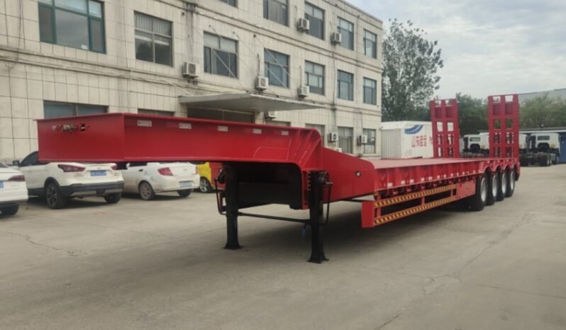 
								4axles 100t low bed trailer full									