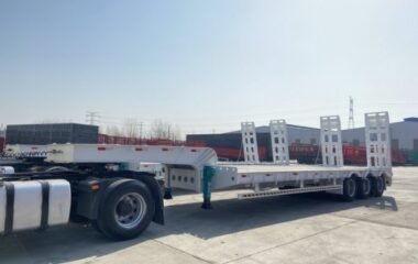 3 Axles 60t Lowbed Semi Trailer