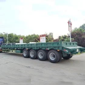 120 Tons Carrier Low Bed Truck Trailer