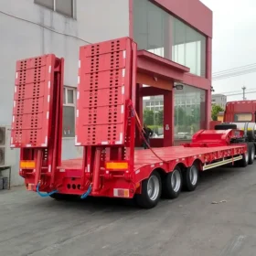 3 Axles Gooseneck Lowbed Trailer