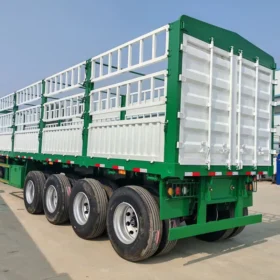 4 Axle Fence Cargo Truck Trailer