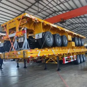 Flatbed semi trailer