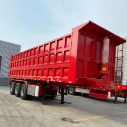 3 Axles 60 Tons End Dump Trailer Tipper Semi Truck Trailer