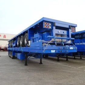 Flatbed container semi trailer 