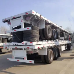 Container Transport 40 Feet Flatbed Semi Trailer