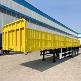 3 Axle Drop Side Semi Trailer 