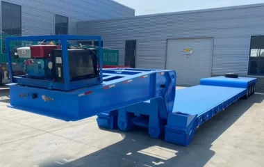 3/4 axle Gooseneck Detachable Low Bed Semi Trailer