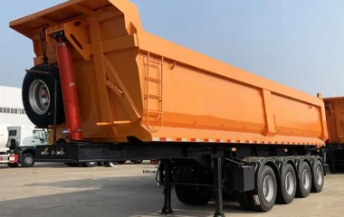  4 Axle 80 Ton dump semi trailer