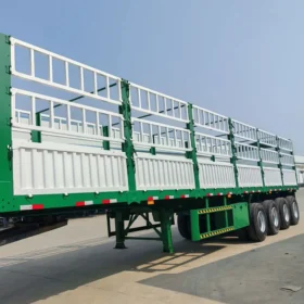 4 Axle Fence Cargo Truck Trailer