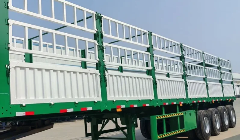 
								4 Axle Fence Cargo Truck Trailer full									