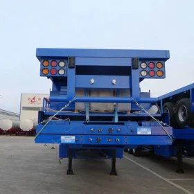 Flatbed container semi trailer 