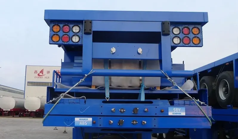 
								Flatbed container semi trailer  full									