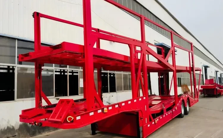 
								Car Carrier Transport Semi Truck Trailer full									