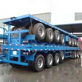 3 Axles 4 Axles Flatbed Trailer