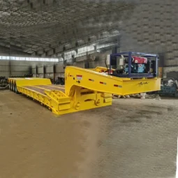 3/4 axle Gooseneck Detachable Low Bed Semi Trailer