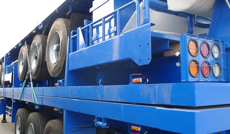 
								Flatbed container semi trailer  full									