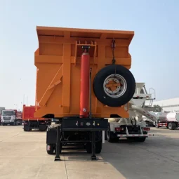 
										 4 Axle 80 Ton dump semi trailer full									