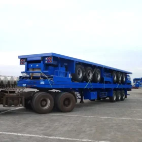 Flatbed container semi trailer 