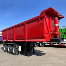 
										3 Axle dump semi trailer full									