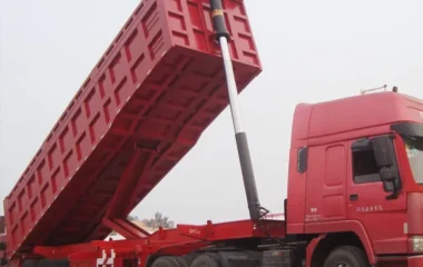 3 Axles 60 Tons End Dump Trailer Tipper Semi Truck Trailer