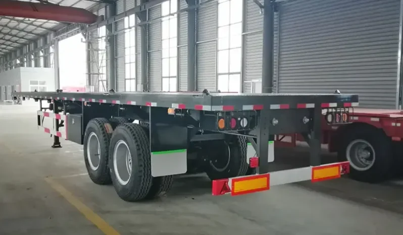 
								 2 axle 20ft flatbed trailer full									